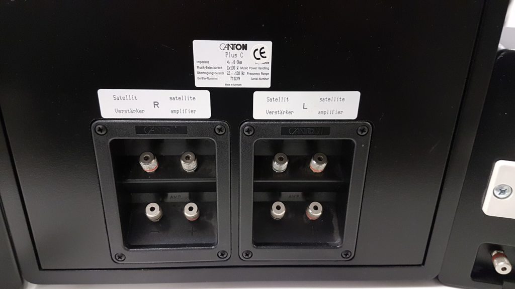 Canton Plus C subwoofer + satellite speakers with wall mount